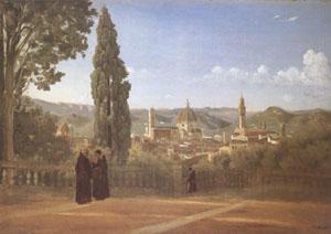 Jean Baptiste Camille  Corot Florence View from the Boboli Gardens (mk05) oil painting picture